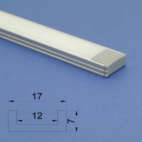 Led Aluminium 2 metre profile Frosted Lid