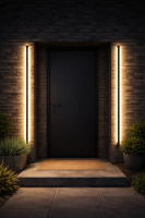 UP AND DOWN BLACK DECORATIVE WALL PROFILES