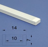 Led Aluminium 2m profile White Frosted Lid