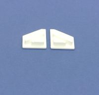 End caps For white1416 Corner profile Pair
